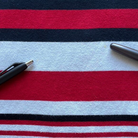 Tommy Hilfiger Turtleneck Sweater Womens XL Black/Red Striped Cotton Long Sleeve - Picture 8 of 8